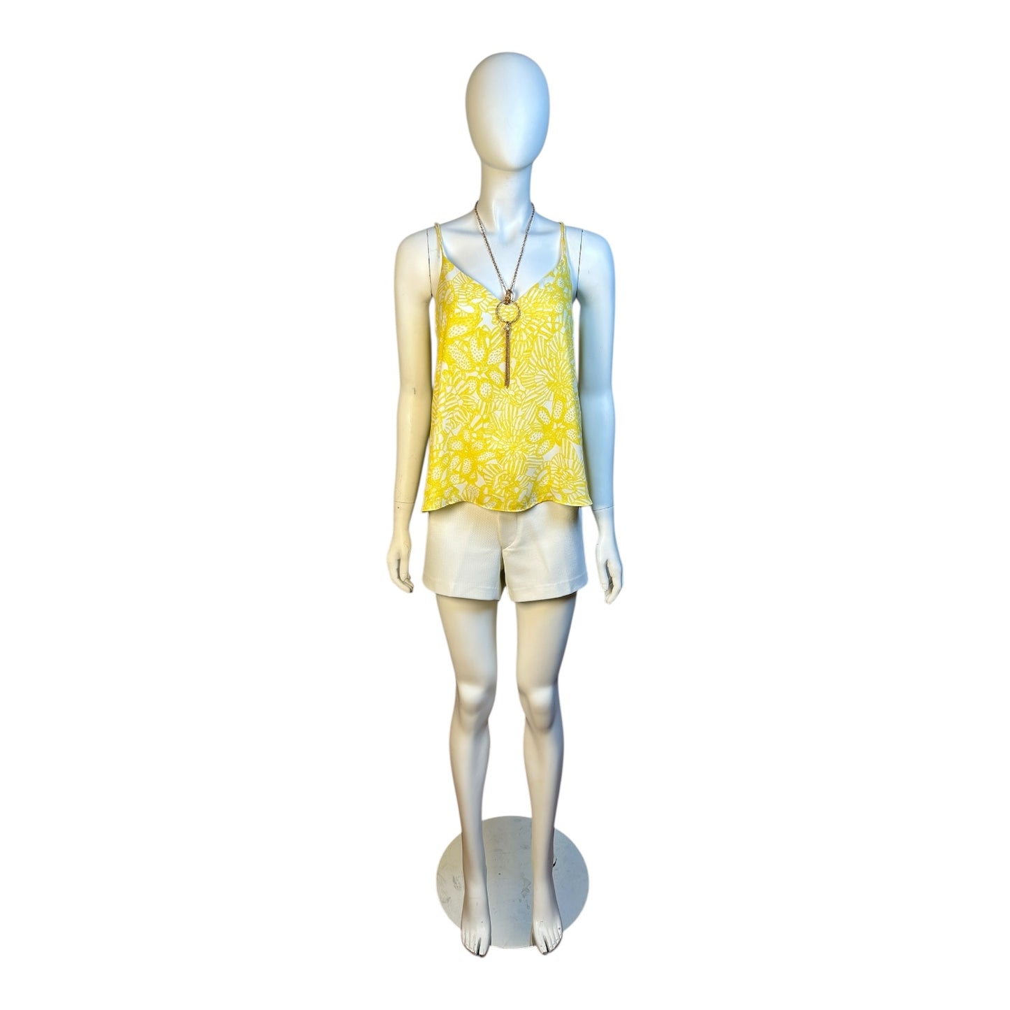 Polera Floral Amarillo Limonada