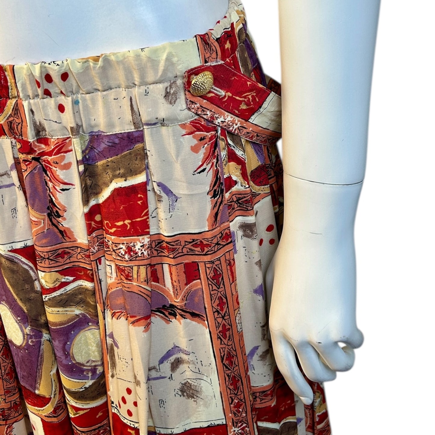 Pantalón Bombacho Estampado Étnico