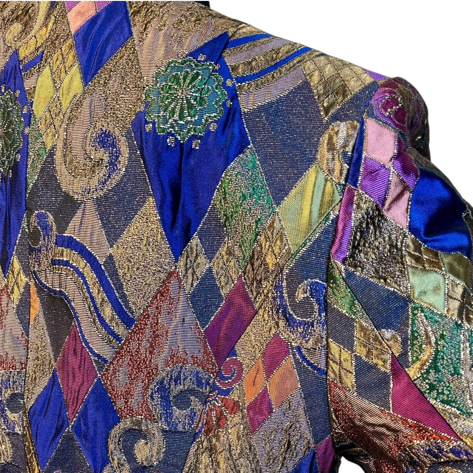 Blazer Vintage Multicolor de Brocado - Luna Indomita