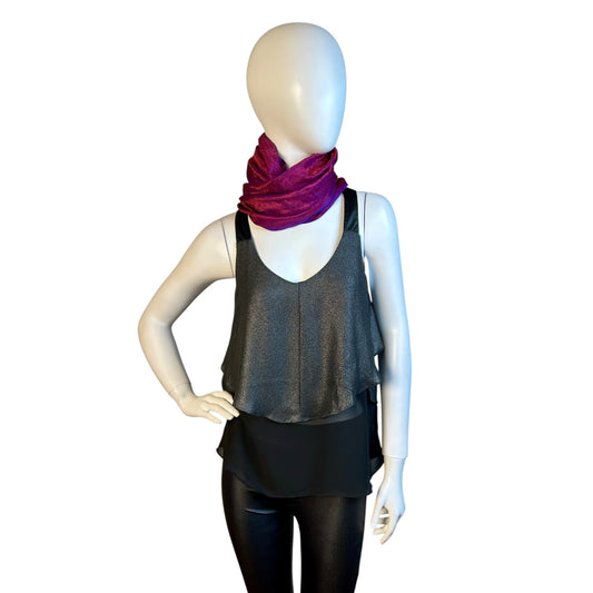 Blusa de Tirantes con Capa Metalizada - Luna Indomita