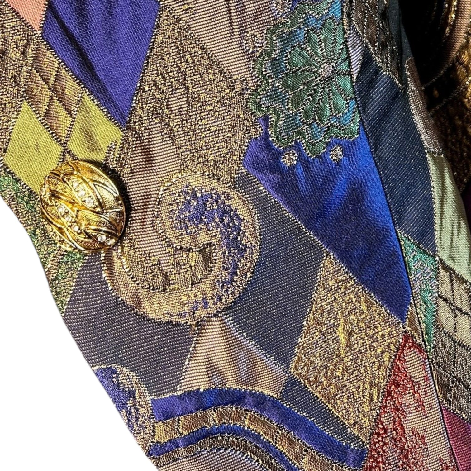 Blazer Vintage Multicolor de Brocado - Luna Indomita