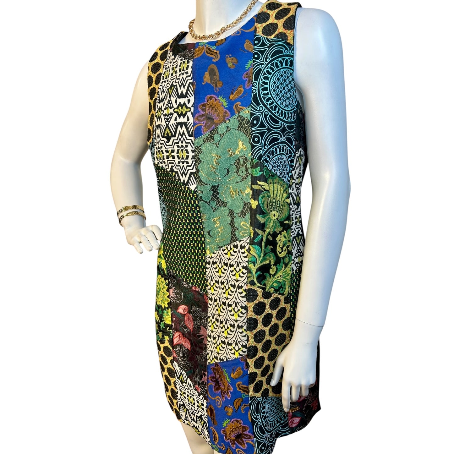 Vestido Corto Patchwork - DESIGUAL - Luna Indomita