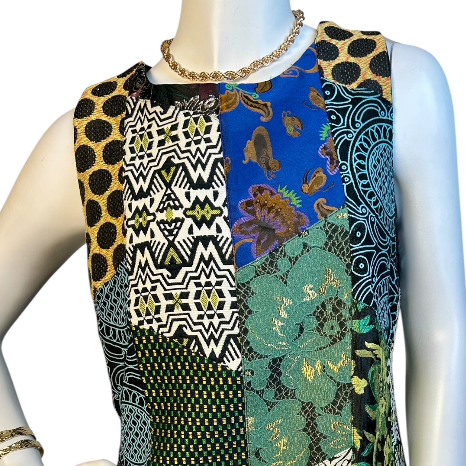 Vestido Corto Patchwork - DESIGUAL - Luna Indomita