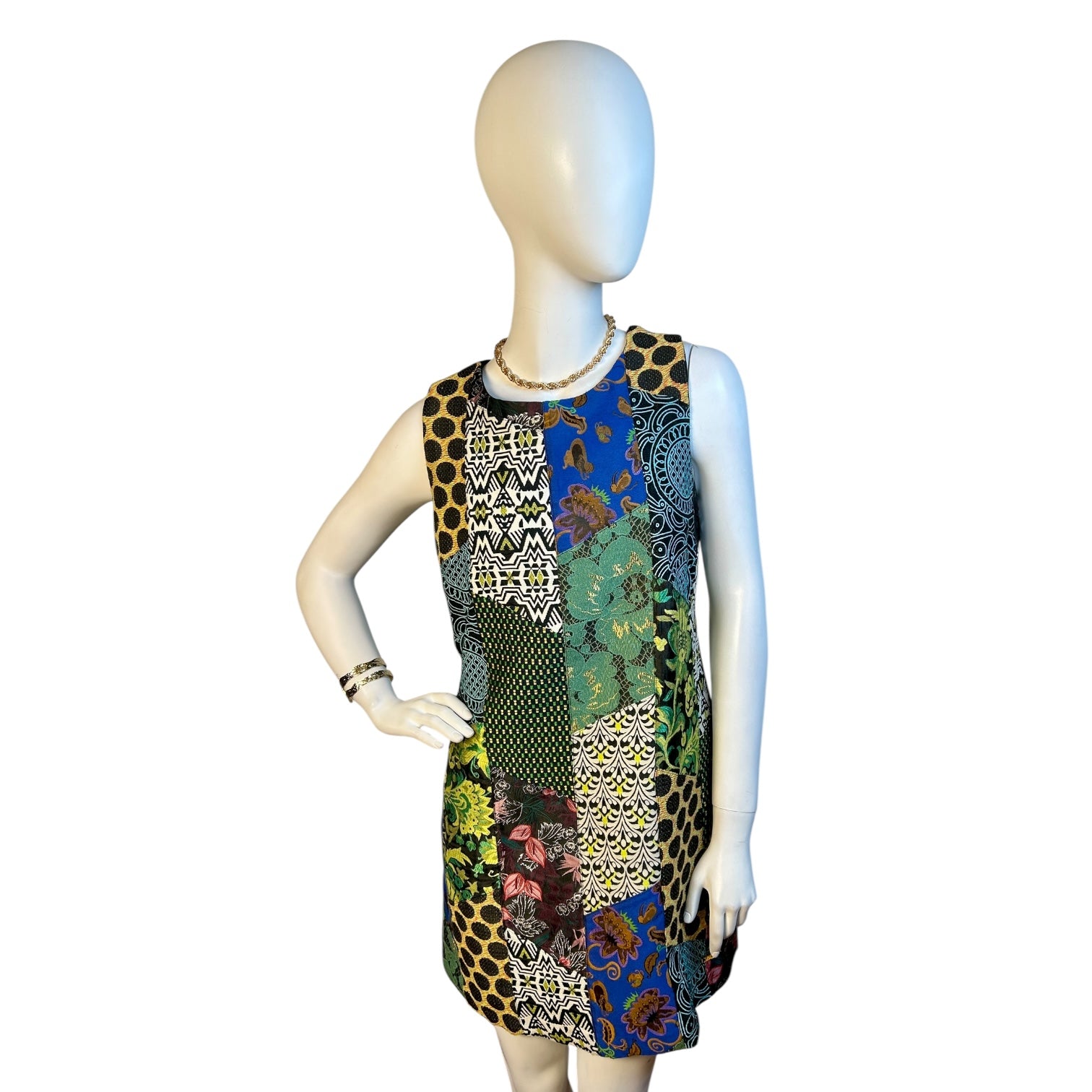 Vestido Corto Patchwork - DESIGUAL - Luna Indomita