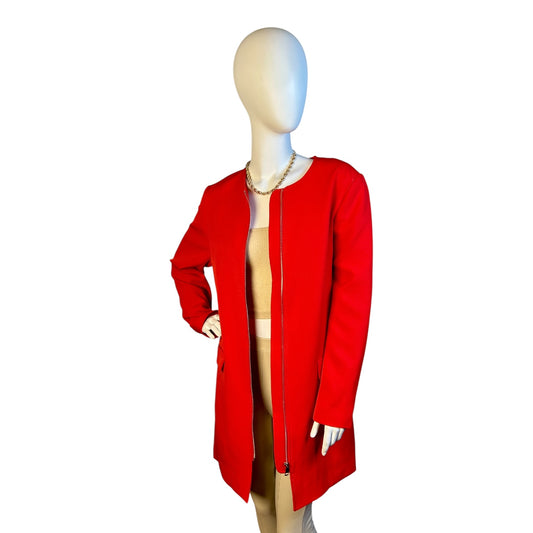 Chaqueta Larga Roja Impacto Minimal - Luna Indomita