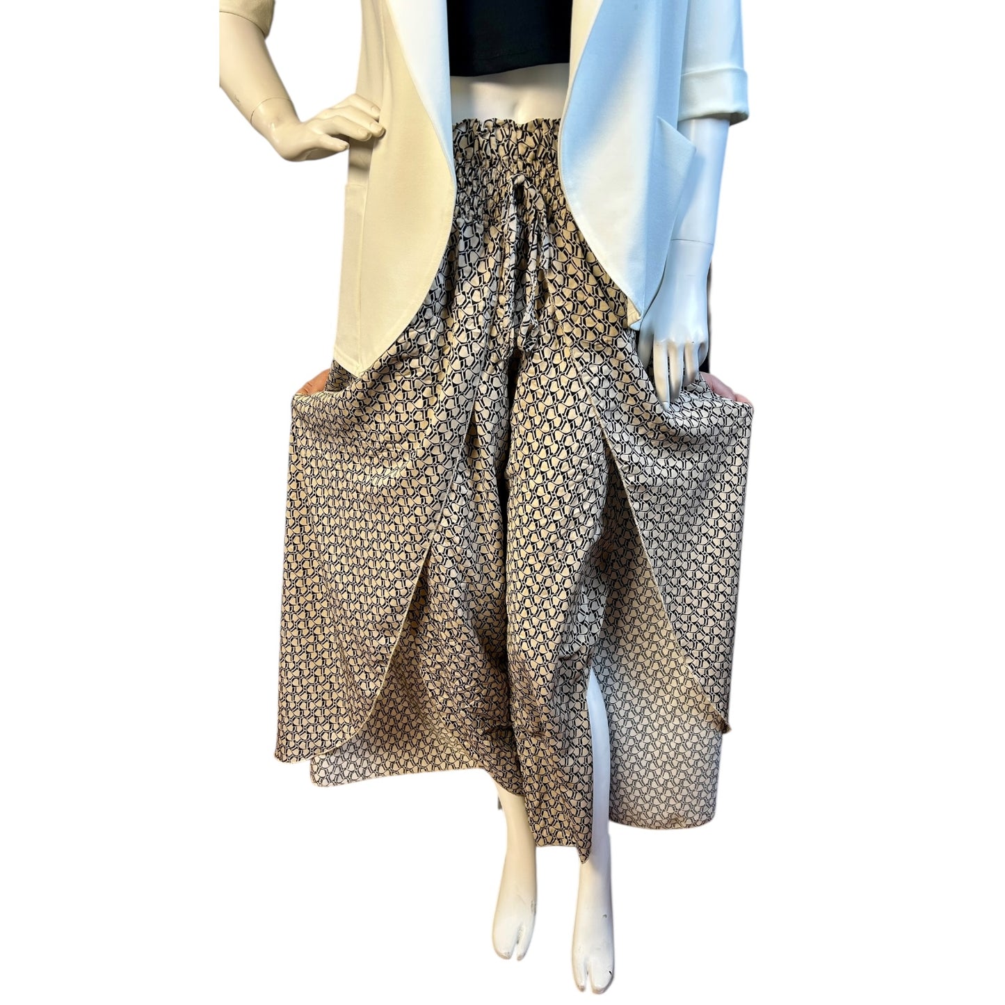 Bombacha Estampada con Aberturas Laterales