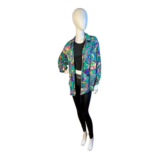 Blusa Oversize Abstracta Multicolor - Luna Indomita