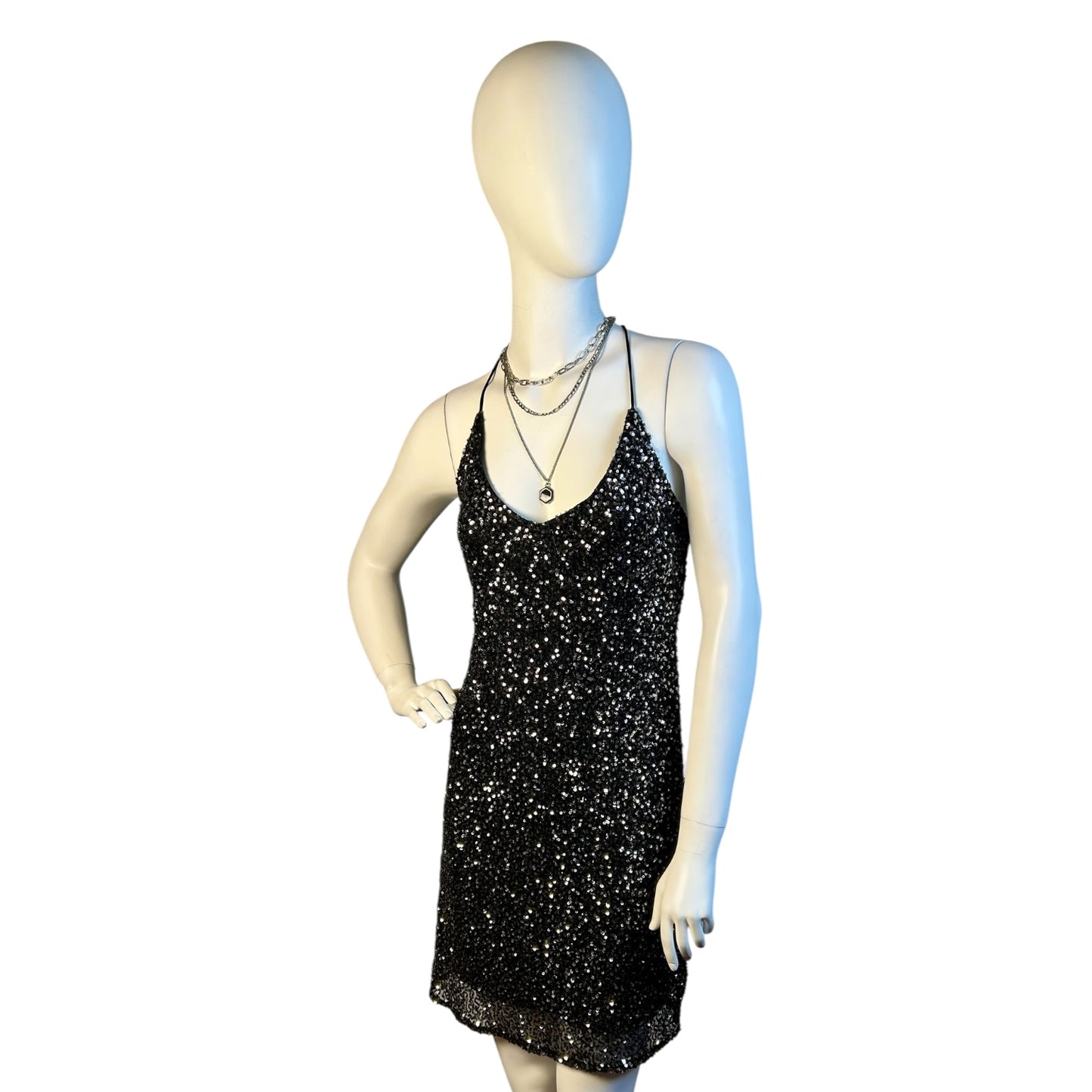 Vestido Nocturno de Lentejuelas – MANGO - Luna Indomita