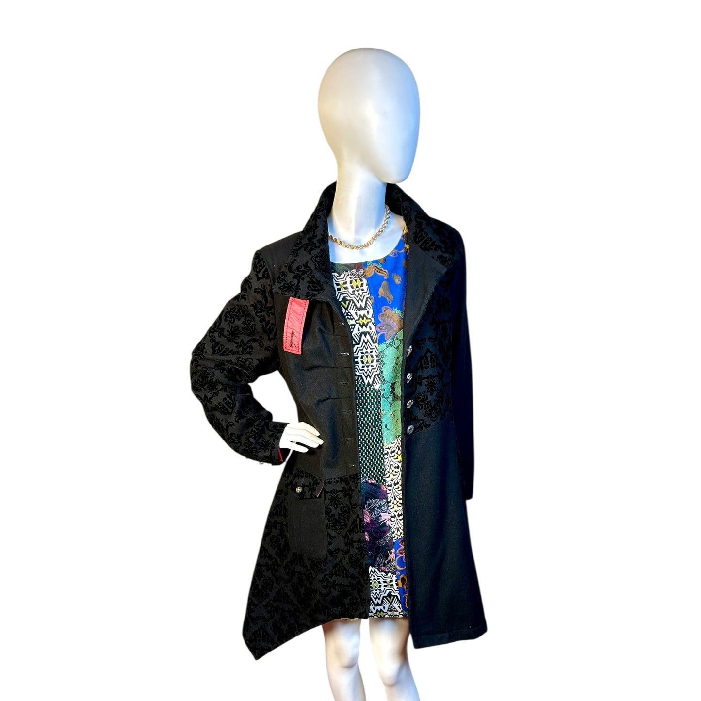 Vestido Corto Patchwork - DESIGUAL - Luna Indomita