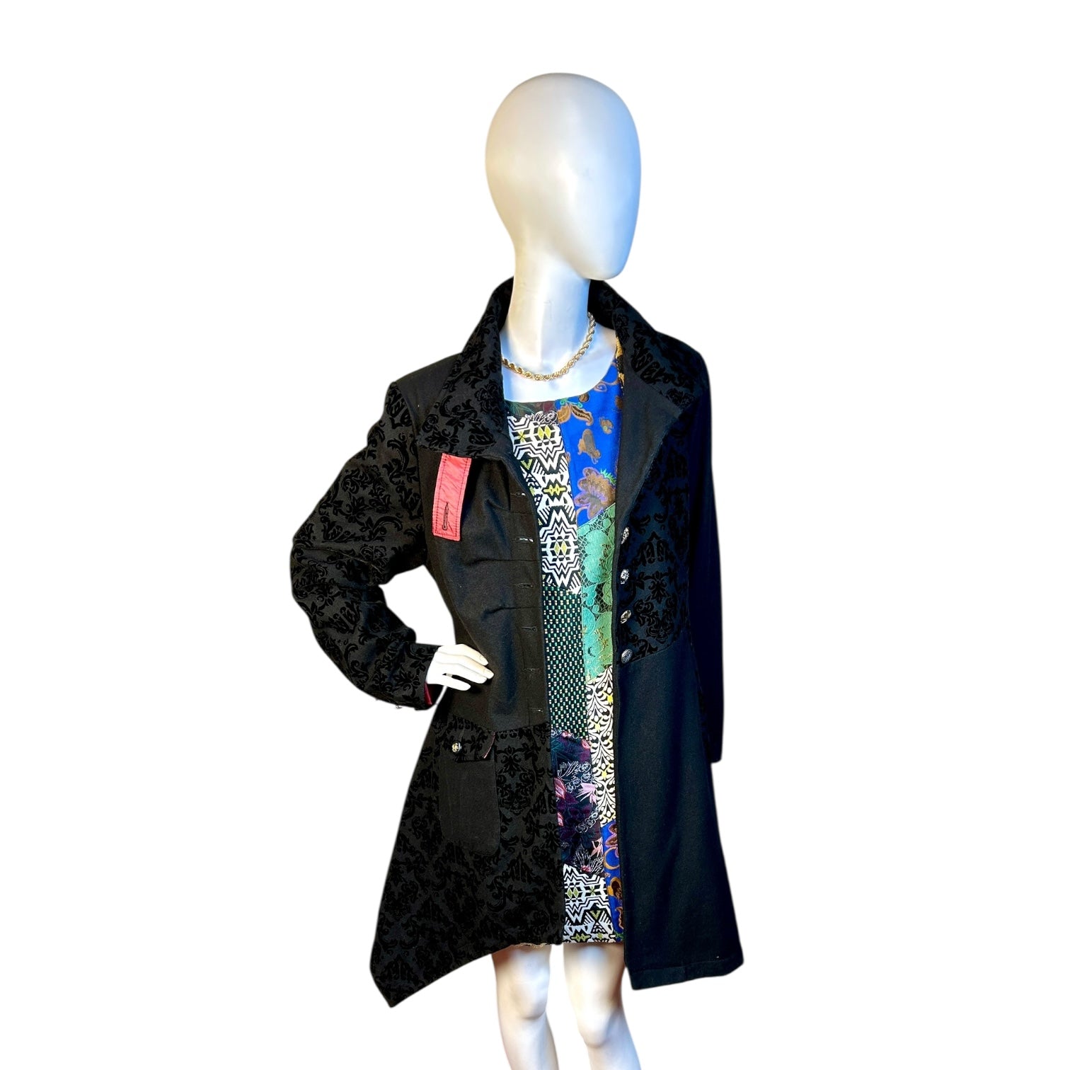 Vestido Corto Patchwork - DESIGUAL - Luna Indomita