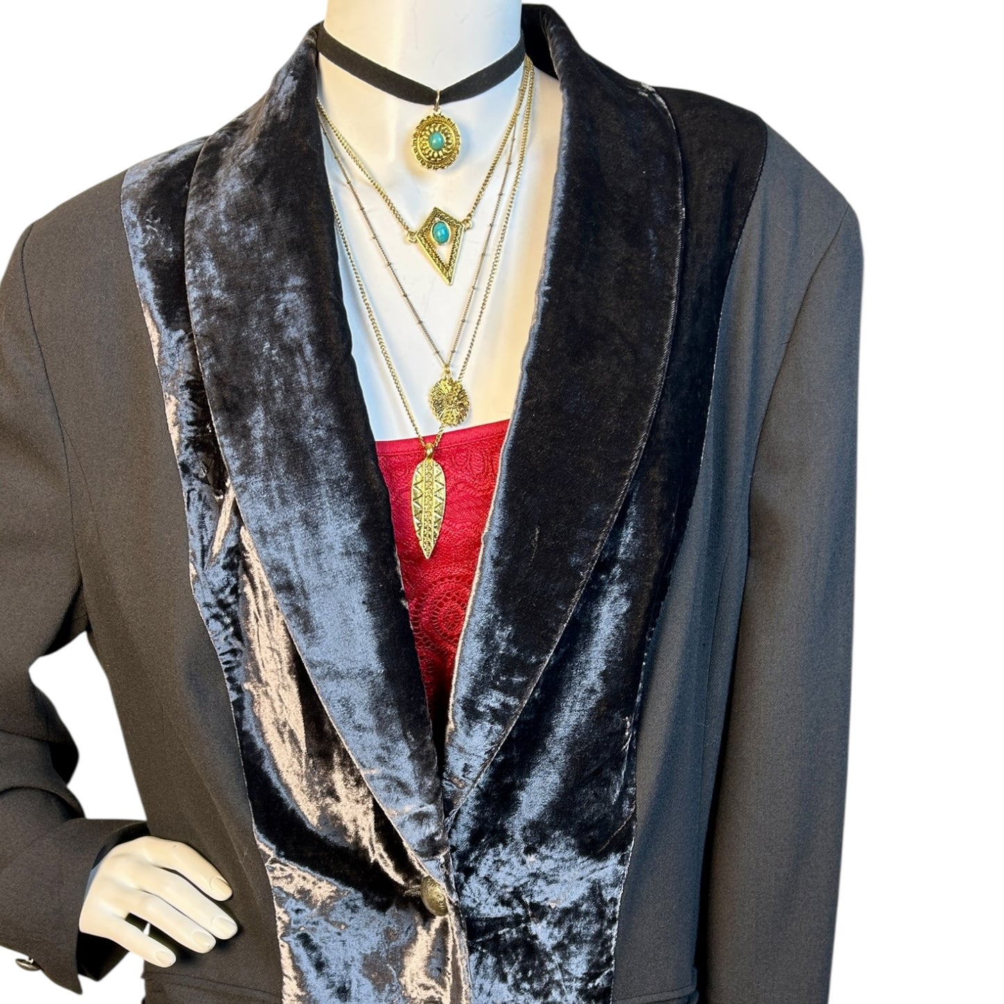 Blazer Velvet Statement - Luna Indomita