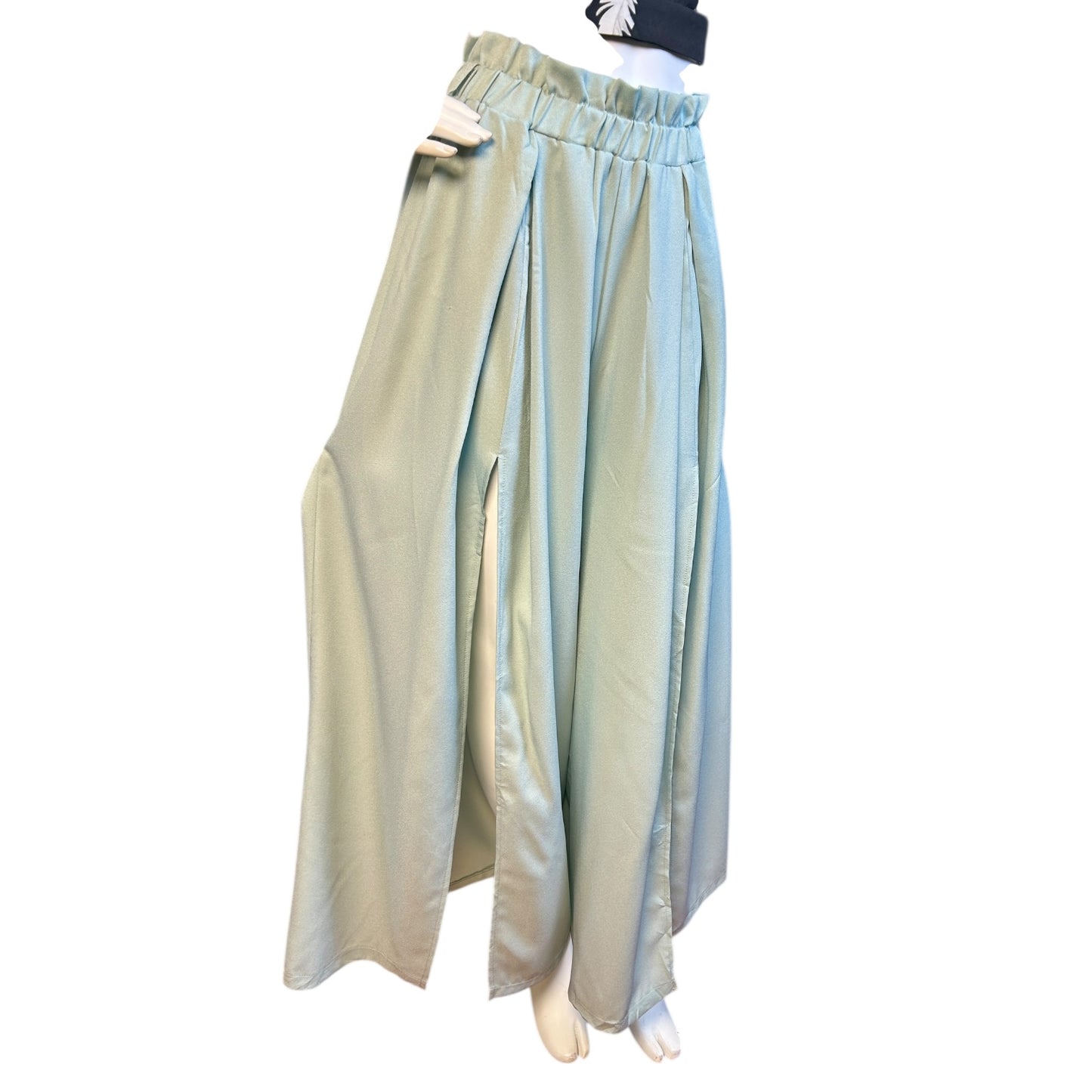 Bombacha Palazzo Celeste con Aberturas Laterales