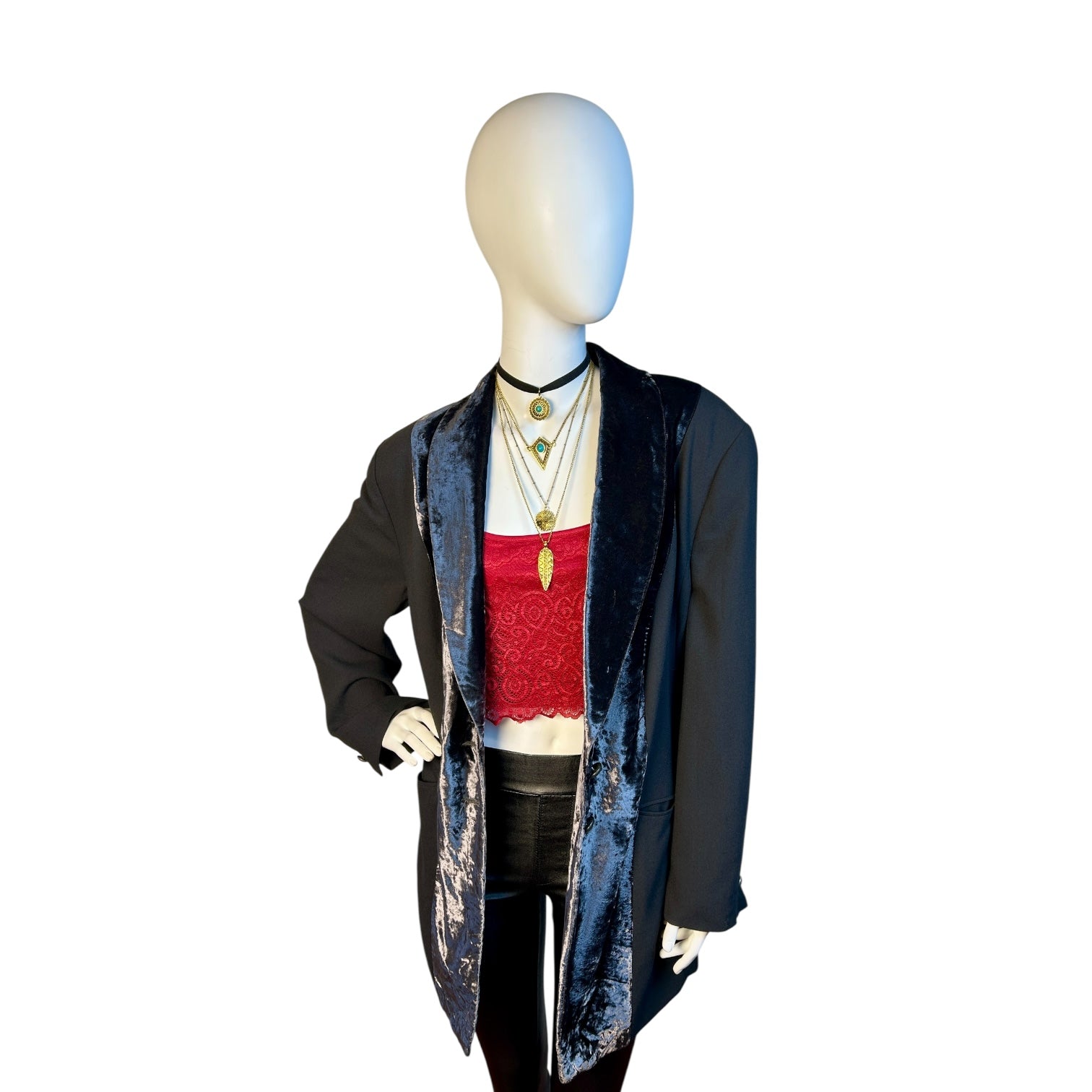 Blazer Velvet Statement - Luna Indomita