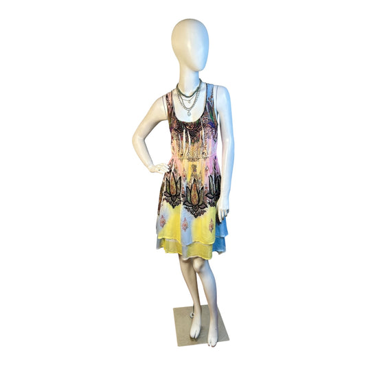 Vestido Corto Boho Multicolor - Luna Indomita