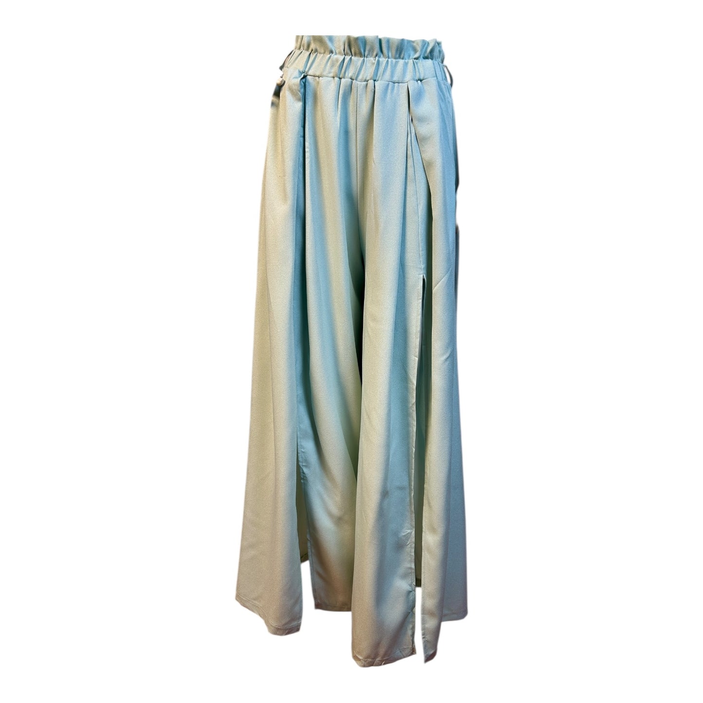 Bombacha Palazzo Celeste con Aberturas Laterales