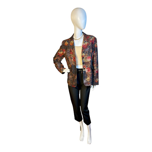 Blazer Floreado Estilo Vintage - Luna Indomita