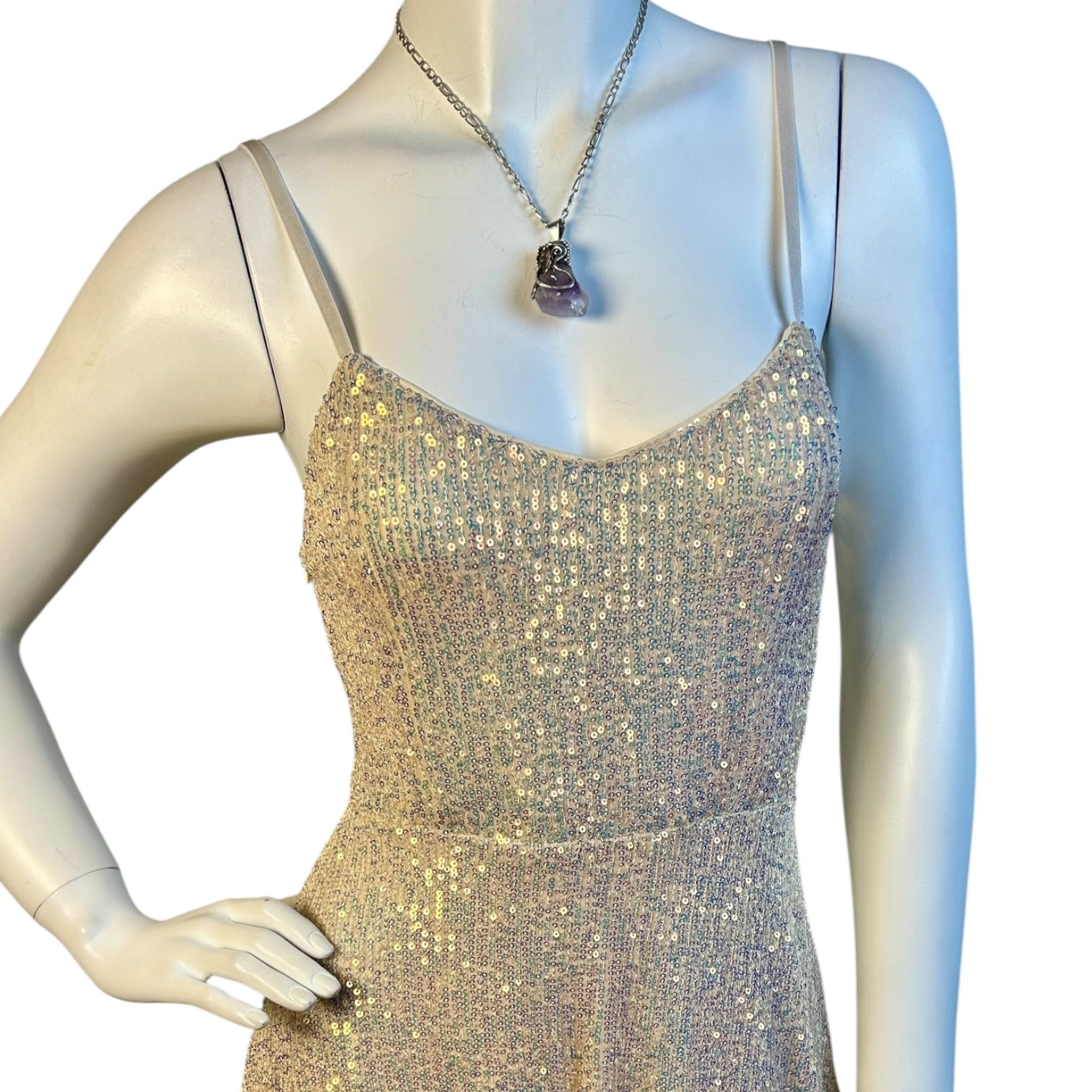 Vestido Mini Tornasol de Lentejuelas - Luna Indomita