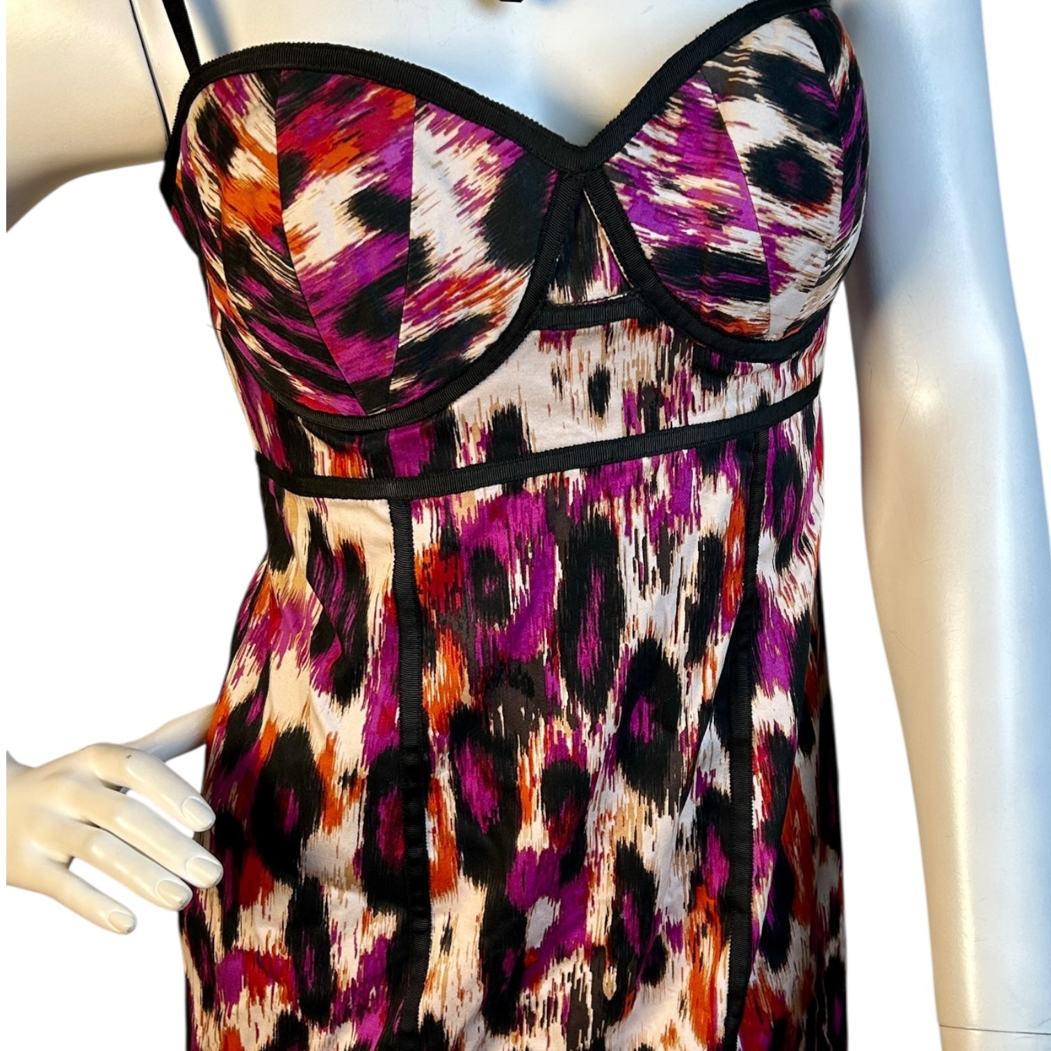 Vestido Corto con Estampado Animal Print Multicolor - Luna Indomita