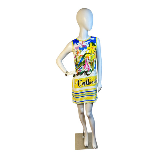Vestido Mini Estampado Art-Pop “Try This”