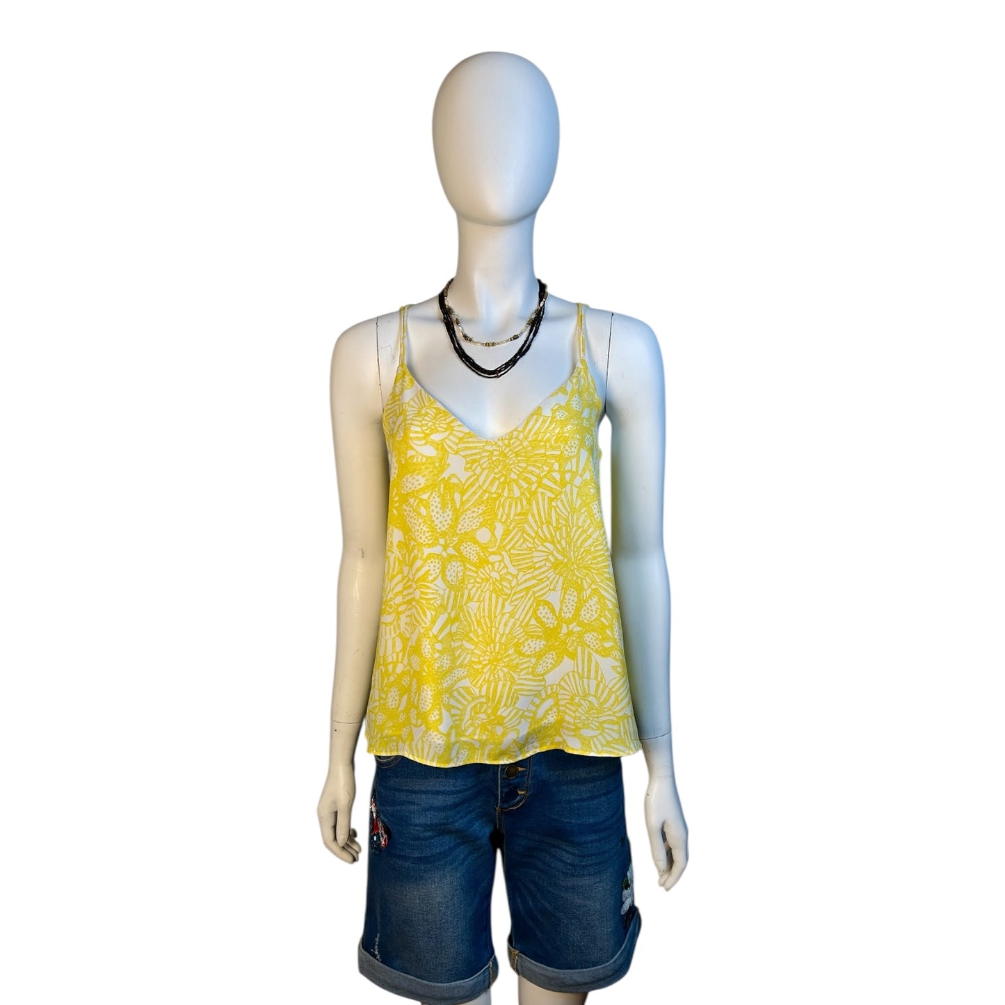 Short Desigual con Bordado Floral y Mariposa