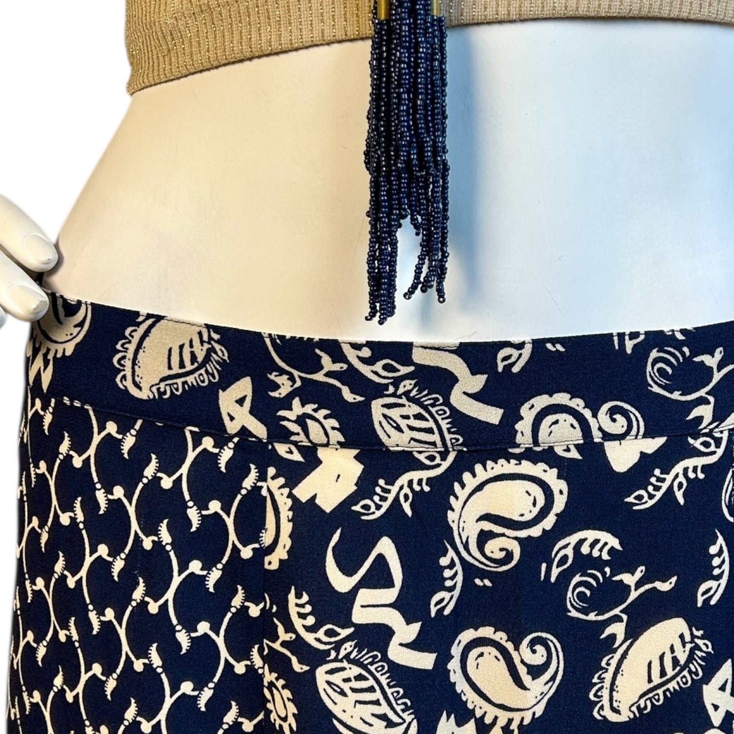 Falda Patchwork Azul Bohemia