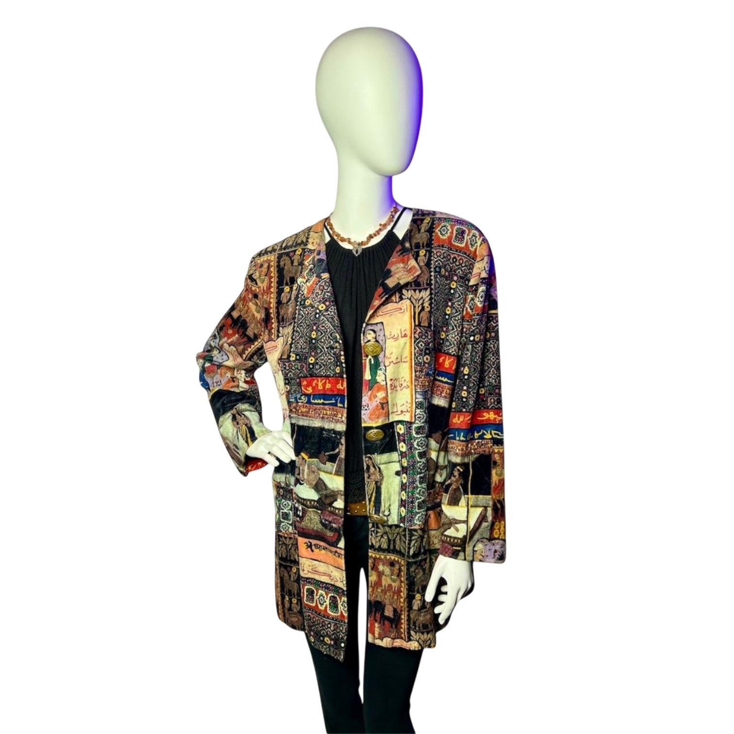 Blazer Estampado Étnico Inspirado en la India - Luna Indomita